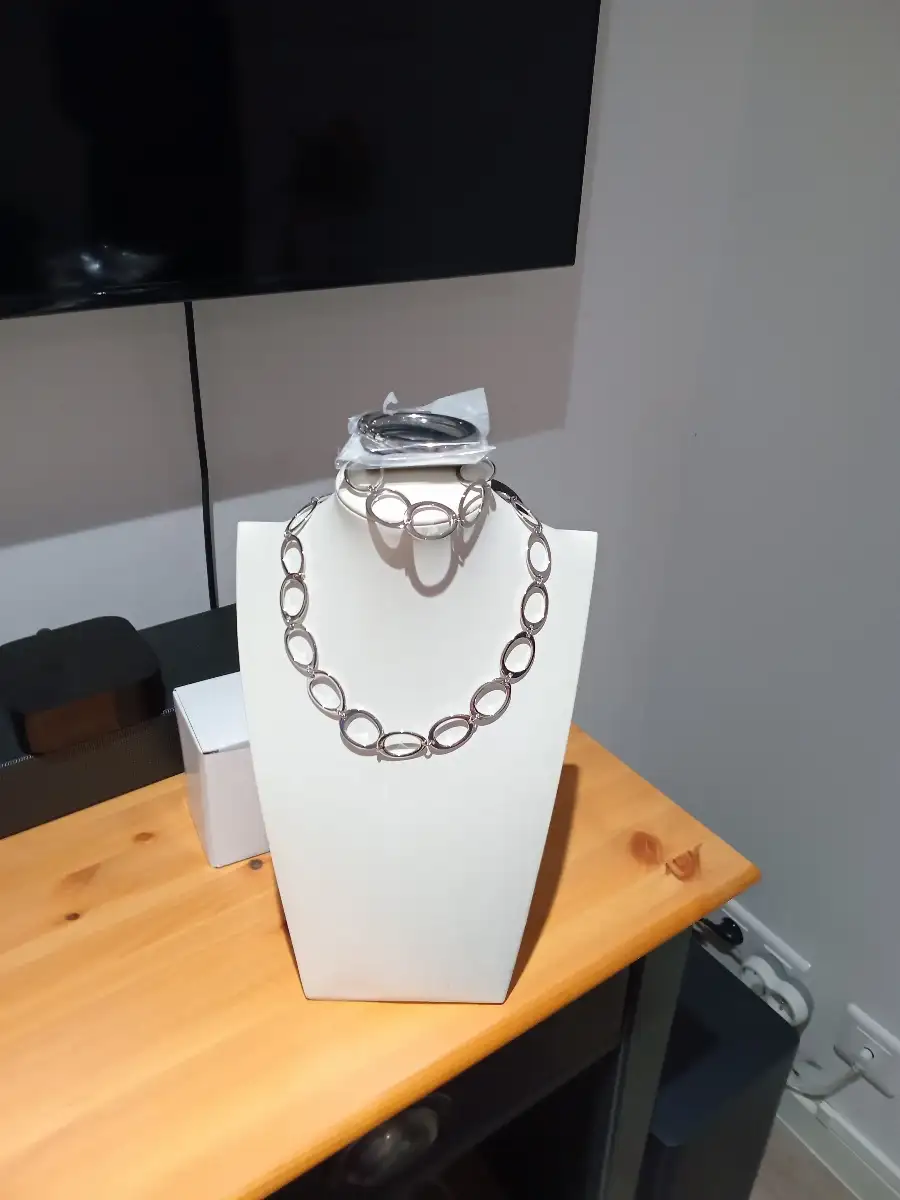Ensemble bijoux argenté