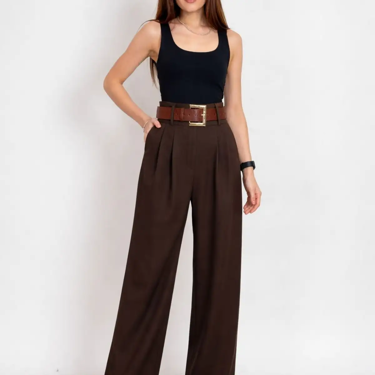 Pantalon  sahélienne à ceinture marron de plusieurs  couleur